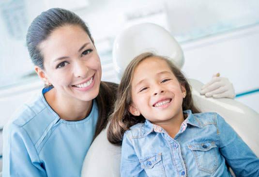 Child smiling at Dentist