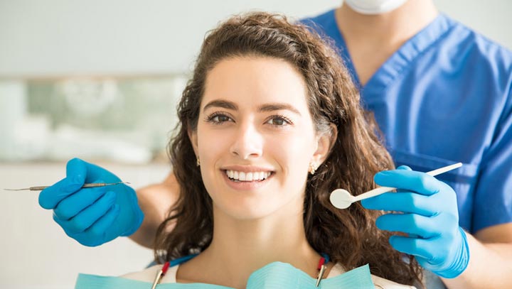 Woman at Dentist